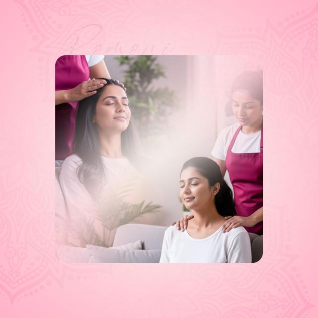 Head to Shoulder Massage with Oil