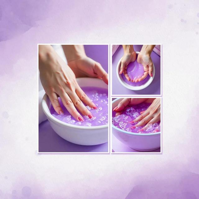 Rose Bubble Manicure